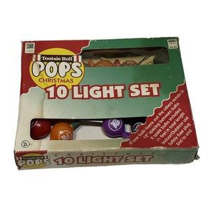 Vintage Tootsie Roll Pops Christmas 10 Lights Set